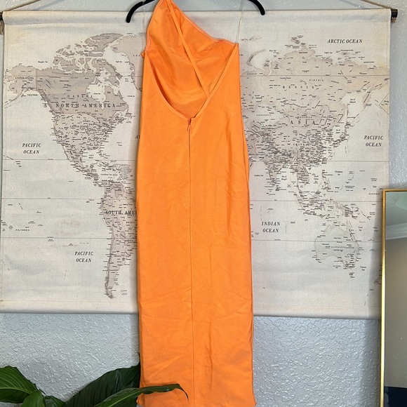 HOUSE OF CB 'Sasha' Orange One Shoulder Bandage Dress NWOT - Picture 11 of 12